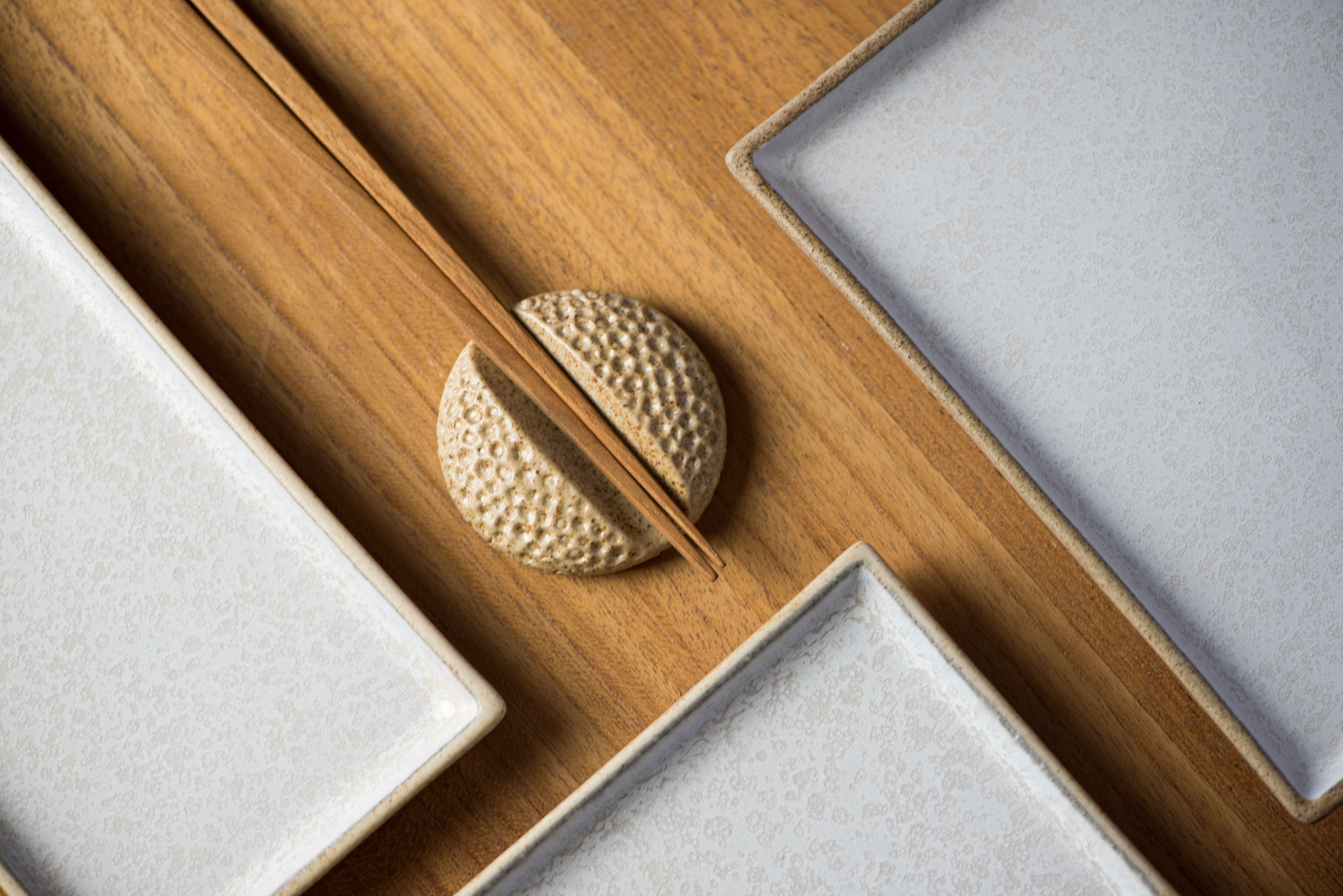 Izakaya tableware on a wooden table